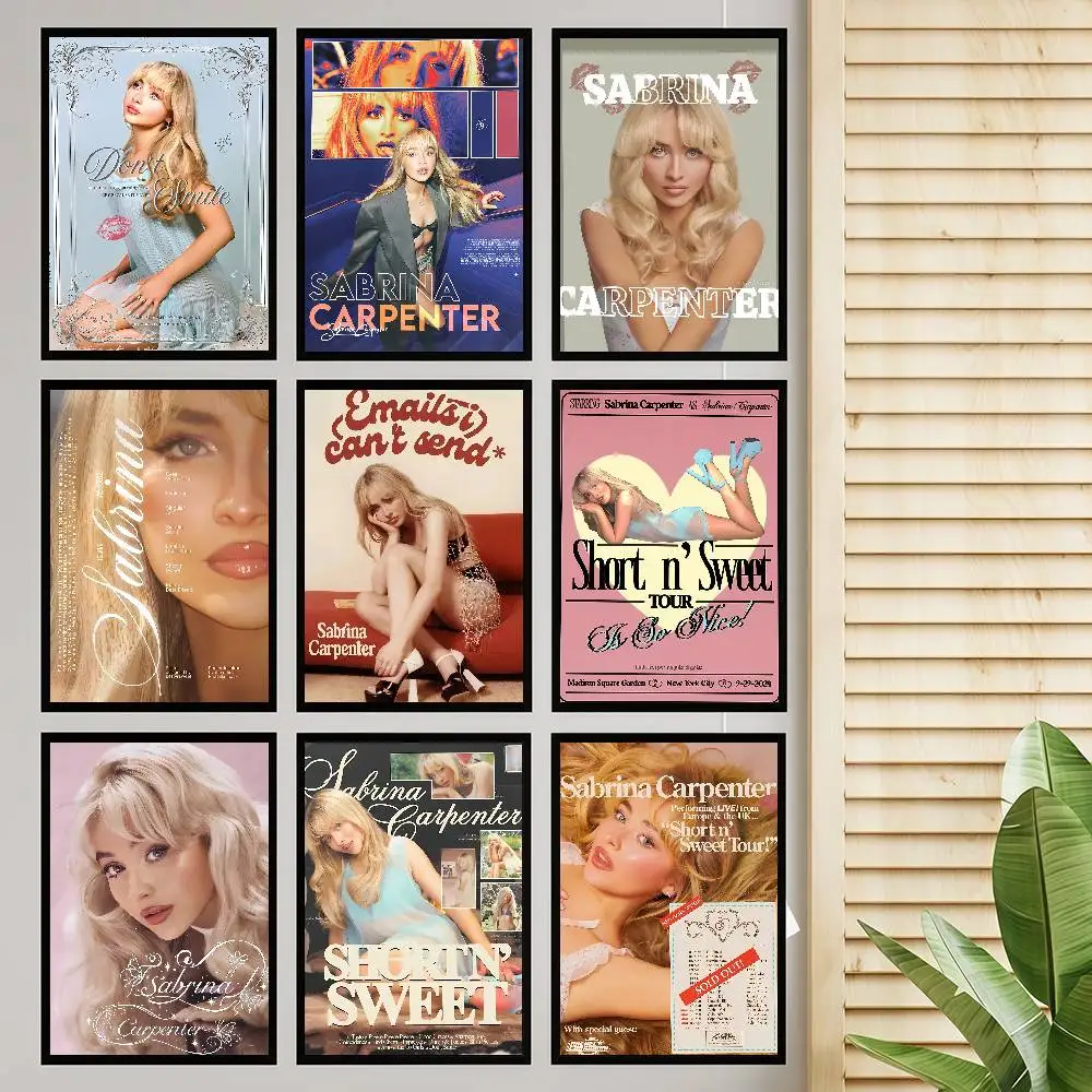 Singer Portrait Sabrina Carpenter HD Poster Poster Painting Wall Art Mural For Living Room Home Decor And Gifts