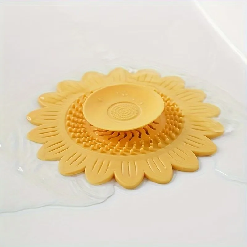 1pcs Sewer Drain Cover & Hair Filter – Anti-Odor Device, Catcher for Bathroom Sink, Shower, Toilet