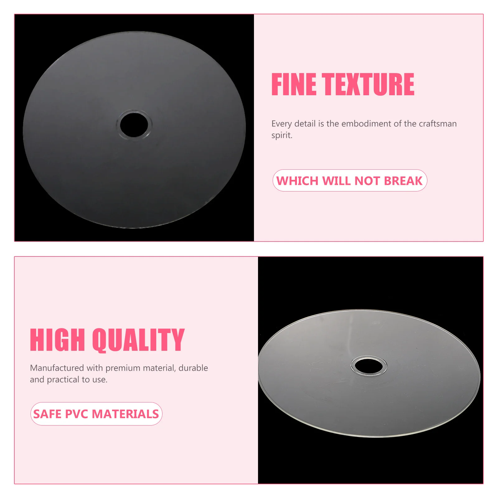 

30Pcs Creative DIY Cd Discs Adornment Smooth Edges Safe PVC for Early Education and Hands-on Ability Exercises