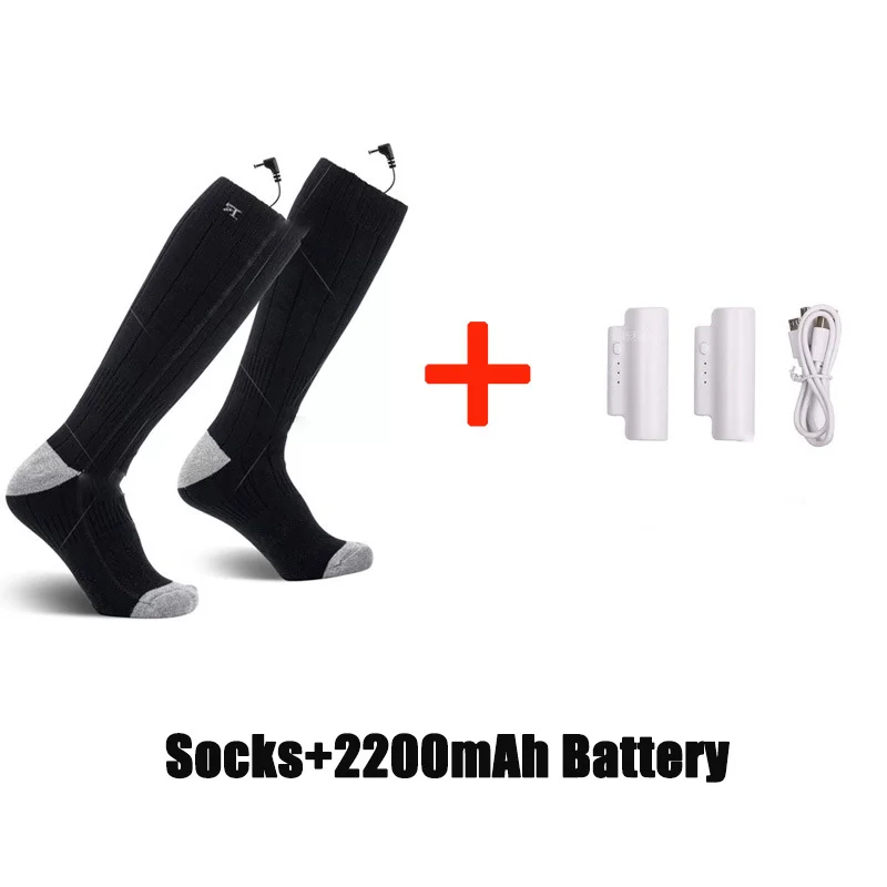 Electric Socks Are Rechargeable and Electrically Heated Three-Speed Temperature Control Comfortable Winter Outdoor Sports