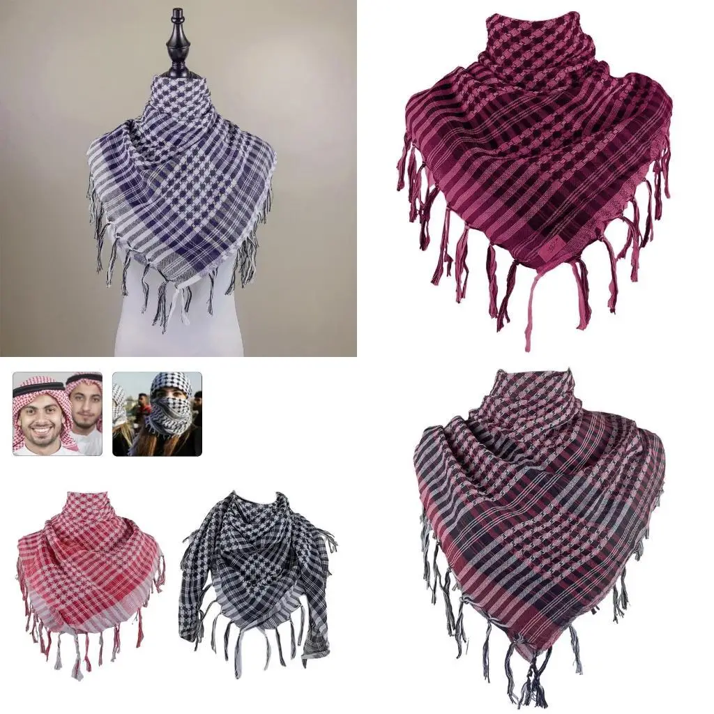 

R1we араб Кеффиех Шемаг Квадратный Шарф Цветочный шарик Гундстазин