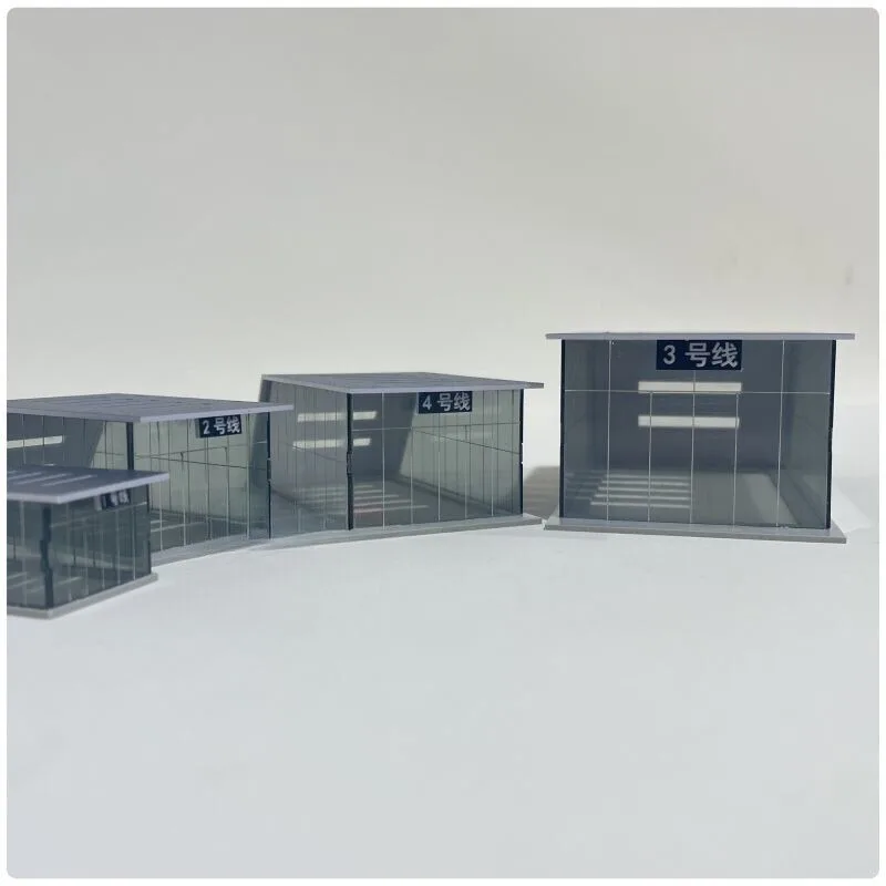 HO/N Scale Outland Models City Layout Subway Station Scene Building Model Gift