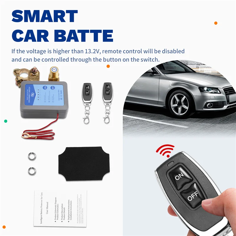 

Automatic Power Off For Car Battery Disconnect Switch 12V/24V 240A Smart Design For Cars Boats
