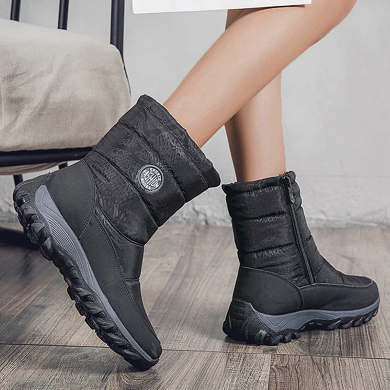 Snow Women Boots New Shoes For Women Platform Shoes Woman Fur Keep Warm Boots Ladies Soft Plush Winter Shoes Women Botas Mujer