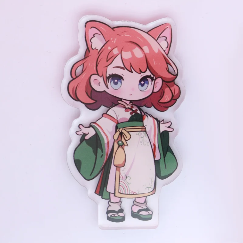 Custom Thick Standee Cartoon Design Anime Game Charm Personalized Desk Decorate Model Keychain Gift Clear Acrylic Stand