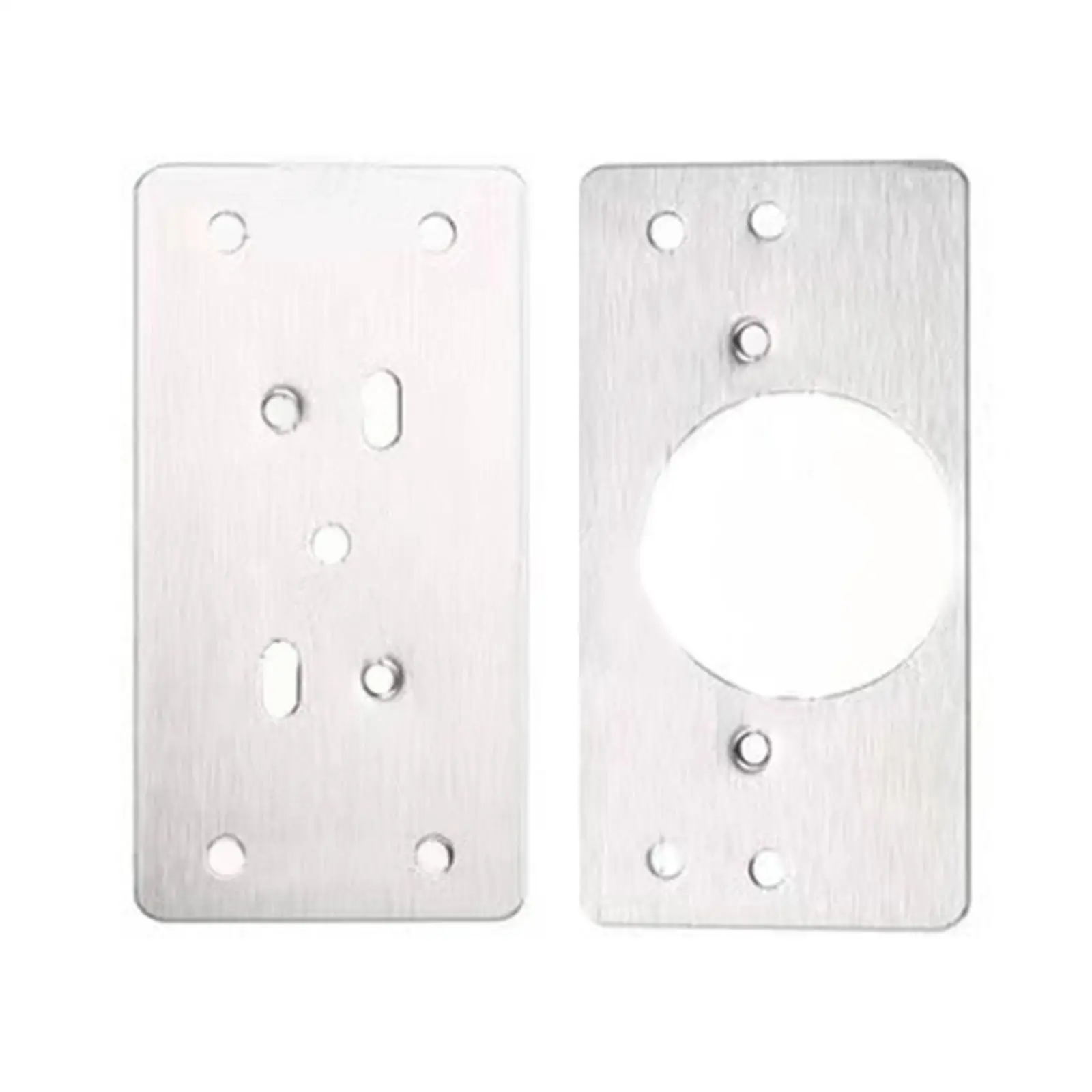 2x Cabinet Hinge Fixing Plate Bracket Part Hinge Repair Kit Plates with Holes for Living Room Bookshelf Wardrobe Shelves Window