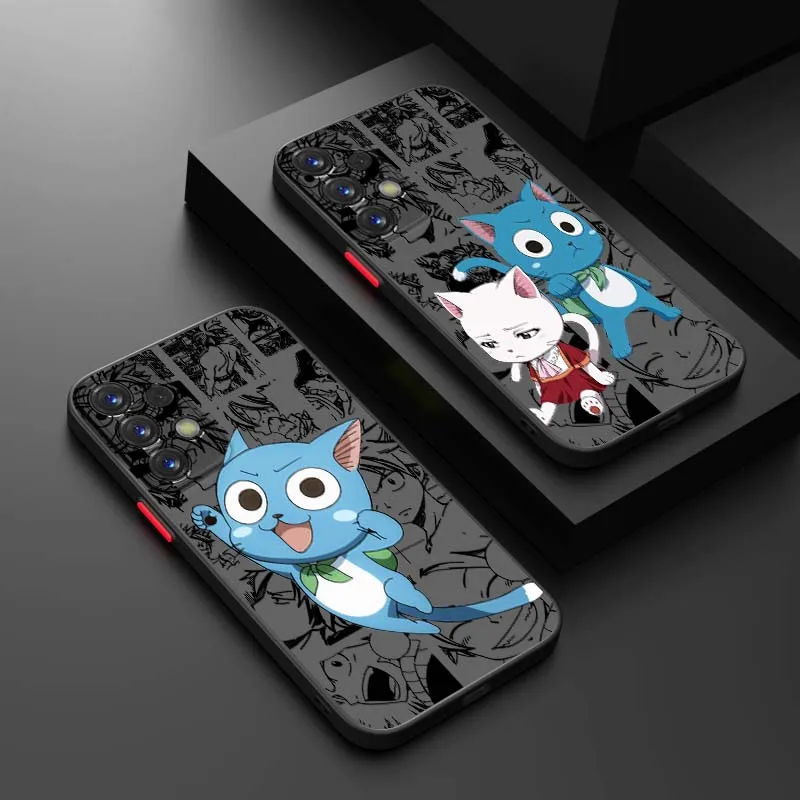 Fairy Tail Happy For Samsung Galaxy S25 S24 S23 S22 S21 S26 Edge Ultra Lite FE Plus 5G UW Phone Case Cover
