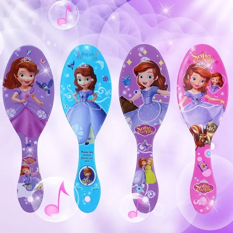 1pcs Disney Frozen Air Cushion Hair Comb Cartoon Anime Figure Mickey Minnie Sofia Elsa AnnaPrincess Massage Comb Girls Gifts