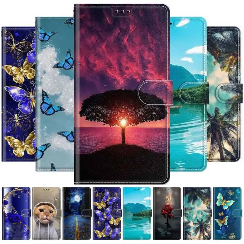 

Кожаный чехол Pop Wallet для Apple IPhone 15, 14, 13, 11, 12 Pro Max, 7, 8 Plus, SE 2020, XR, X, XS, для мужчин и женщин, с отделениями для карт, милый чехол для телефона D