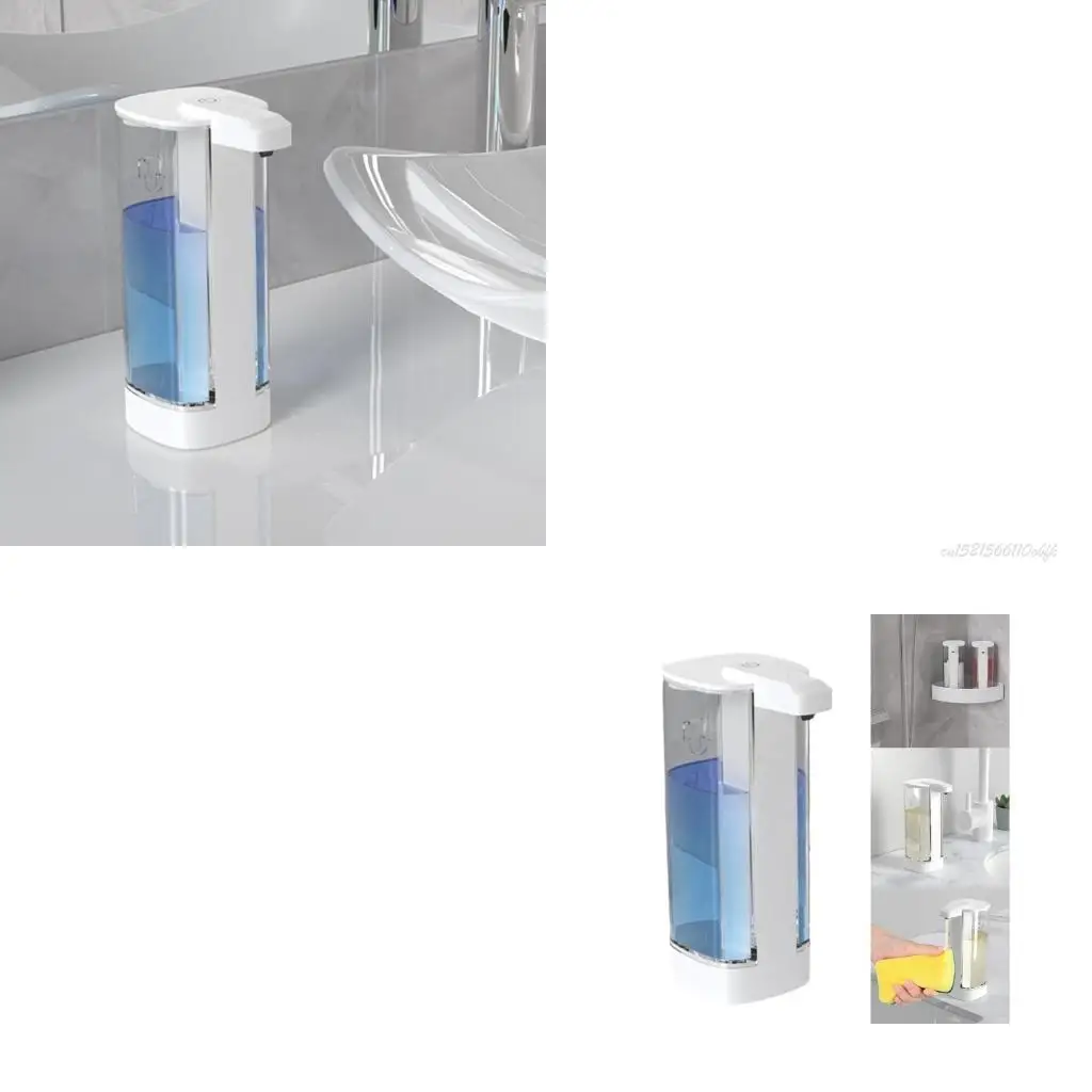 

27rb Touchless Soap Dispenser USB Пополняемый с помощью стенной настенной настенной датчика
