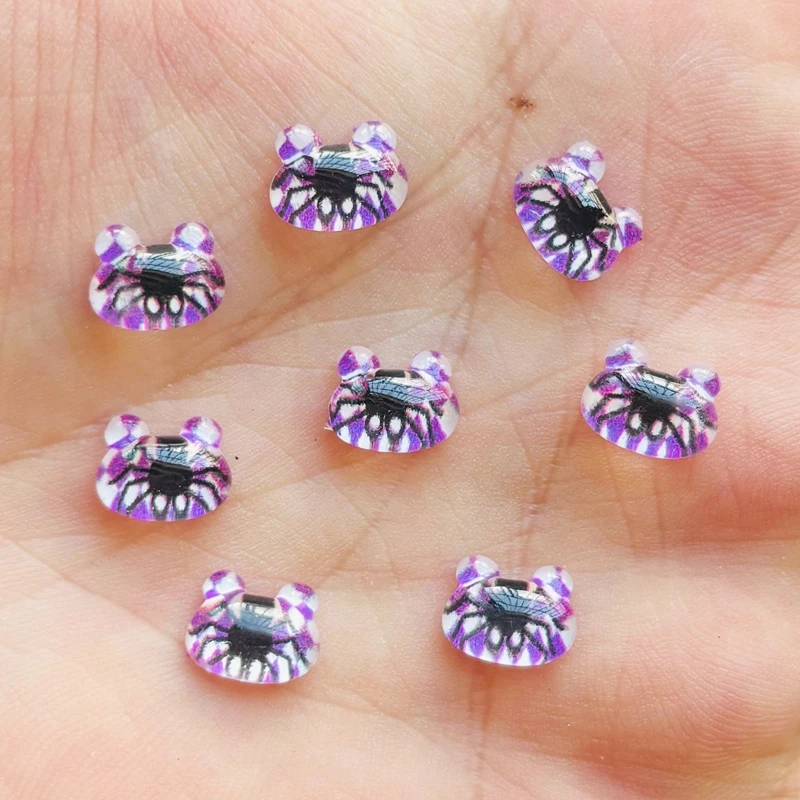 50pcs Cartoon Resin Gothic Halloween horror art pumpkin head Flat Back DIY Jewelry Manicure Accessories Crafts