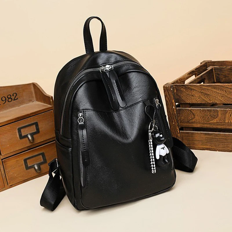 new-fashion-women-travel-backpack-pu-soft-backpack-feminine-elegant-multi-compartment-large-capacity-comfortable-to-wear