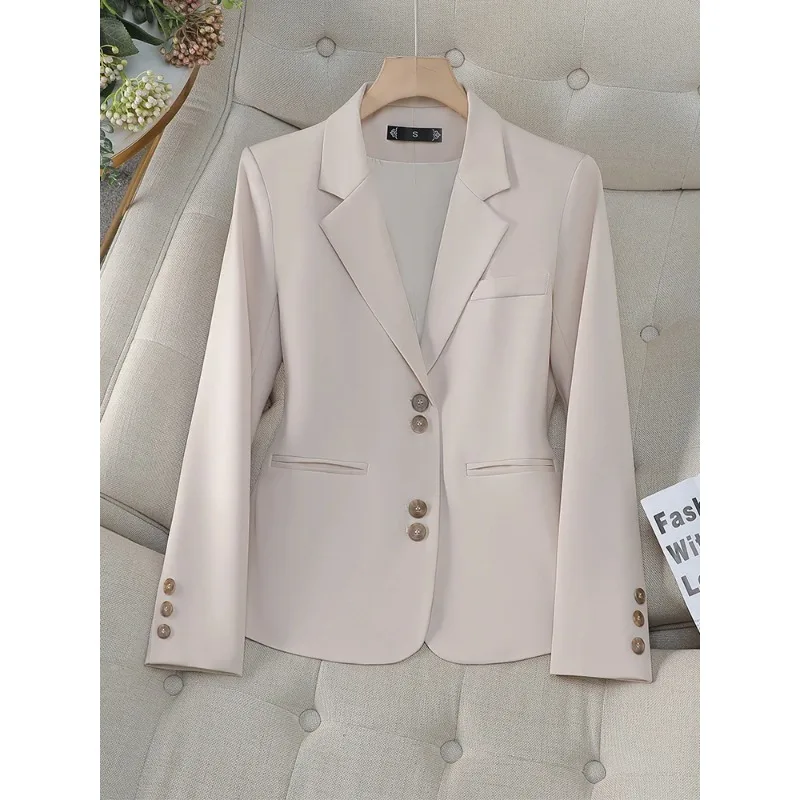 Purple Women Suit 1 Piece Formal Blazer Green Apricot Black  Long Sleeve Office Ladies Work Wear Jacket Coat For Autumn Spring