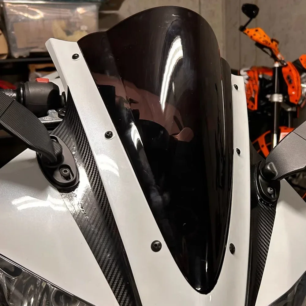 

For Yamaha YZF R125 Windshield Windscreen Wind Deflector Double Bubble Screen R-125 2008-2011 2012 2014 2013 2015 2016 2017 2018