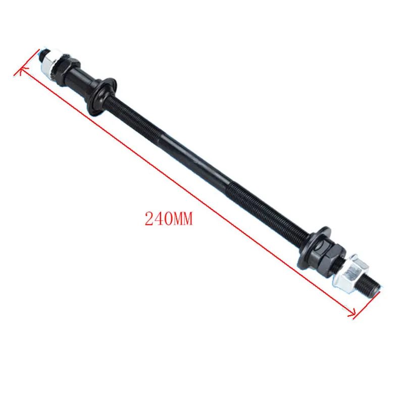 240mm Lengthened Axle Mountain Bike Bicycle Hubs Rear Axle Snow Bike Freehub Rear Axle Bicycle Accessories