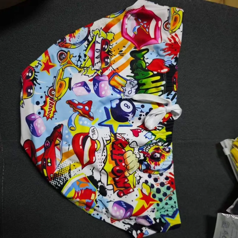 

2026 Fashion Men's Beach Hot Spring Swim Trunks Professional Swimwear UXH085
