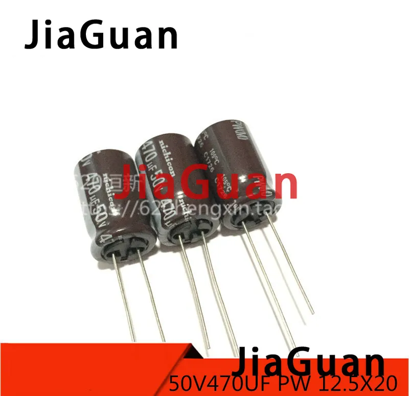 20PCS NEW NICHICON PW 50V470UF 12.5X20MM electrolytic capacitor 470UF 50V High frequency long life 470uF/50V