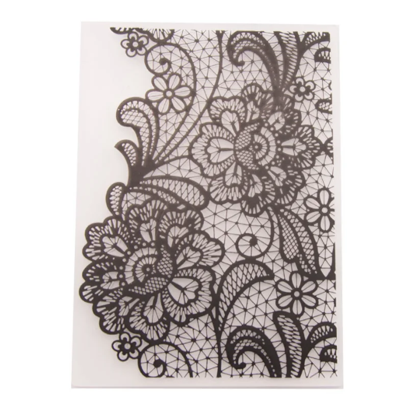 

Embossing Folders Plastic Bump Template DIY Scrapbooking Fondant Indentation Cake Photo Album Card Make Stencils 10.5*14.8cm
