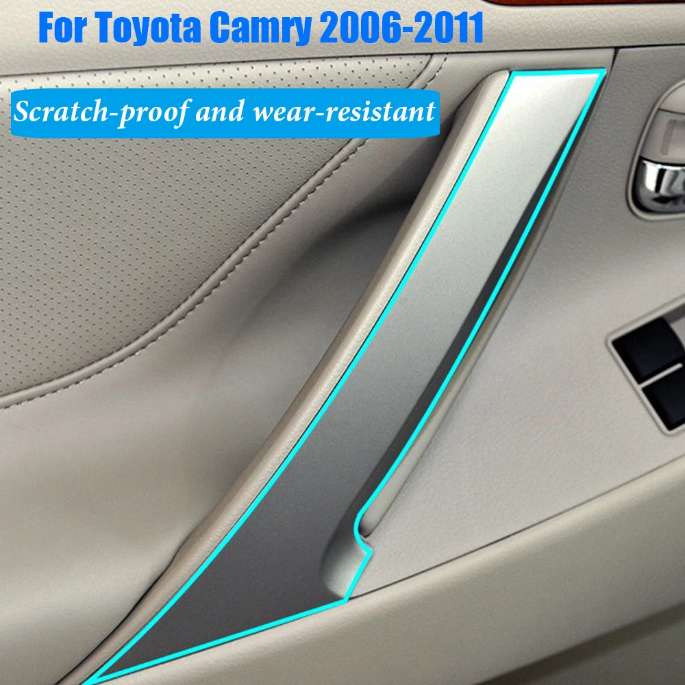 For Toyota Camry 2006 2007 2008 2009 2010 2011 Car Styling Inner Door Handle Bowl Cover Trim Stickers Decoration Accessories