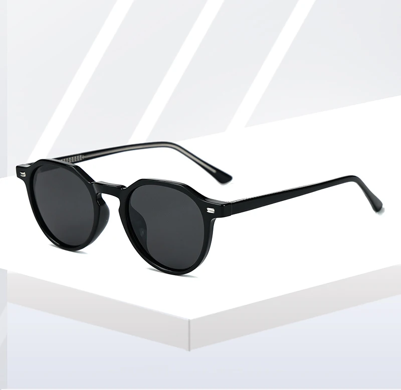 Kachawoo Polarisierte Sonnenbrille für Herren, Leopardenmuster, grüner TR90-Rahmen, Acetat, modische Sonnenbrille, Damen, Unisex, Sommerbrille, Reisen – Detail 1