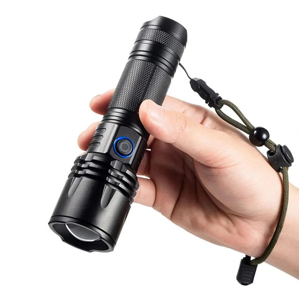 lanterna Ultra Powerful LED Flashlight USB Type C Rechargeable Zoomable Torch XHP50 Hand Lamp 26650 18650 Battery Tactical Flash Light  lanterna tática