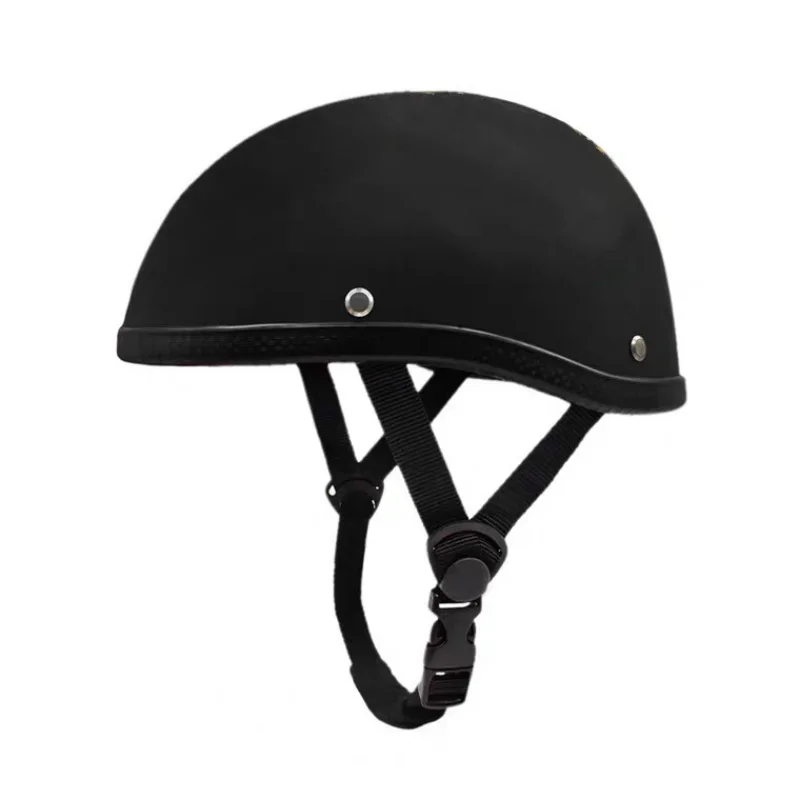 Casco sicuro durevole e affidabile Fibbia a sgancio rapido vintage Mezzo casco aperto in ABS per accessori moto mountain bike