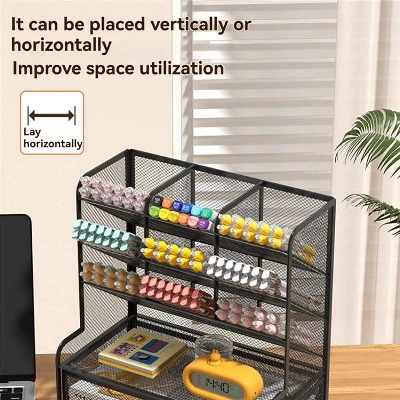 

AFOURT-Напольные шкафчики из яркого металла с 10 отделениями и ящиками идеально подходят для дома и офиса.