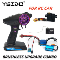 Upgrade 4CH Transmitter R/C ESC Brushless Motor Servo for MJX hyper go HBX REMO Hobby WLtoy 144001 124018 124019 1/12 1/14 Car