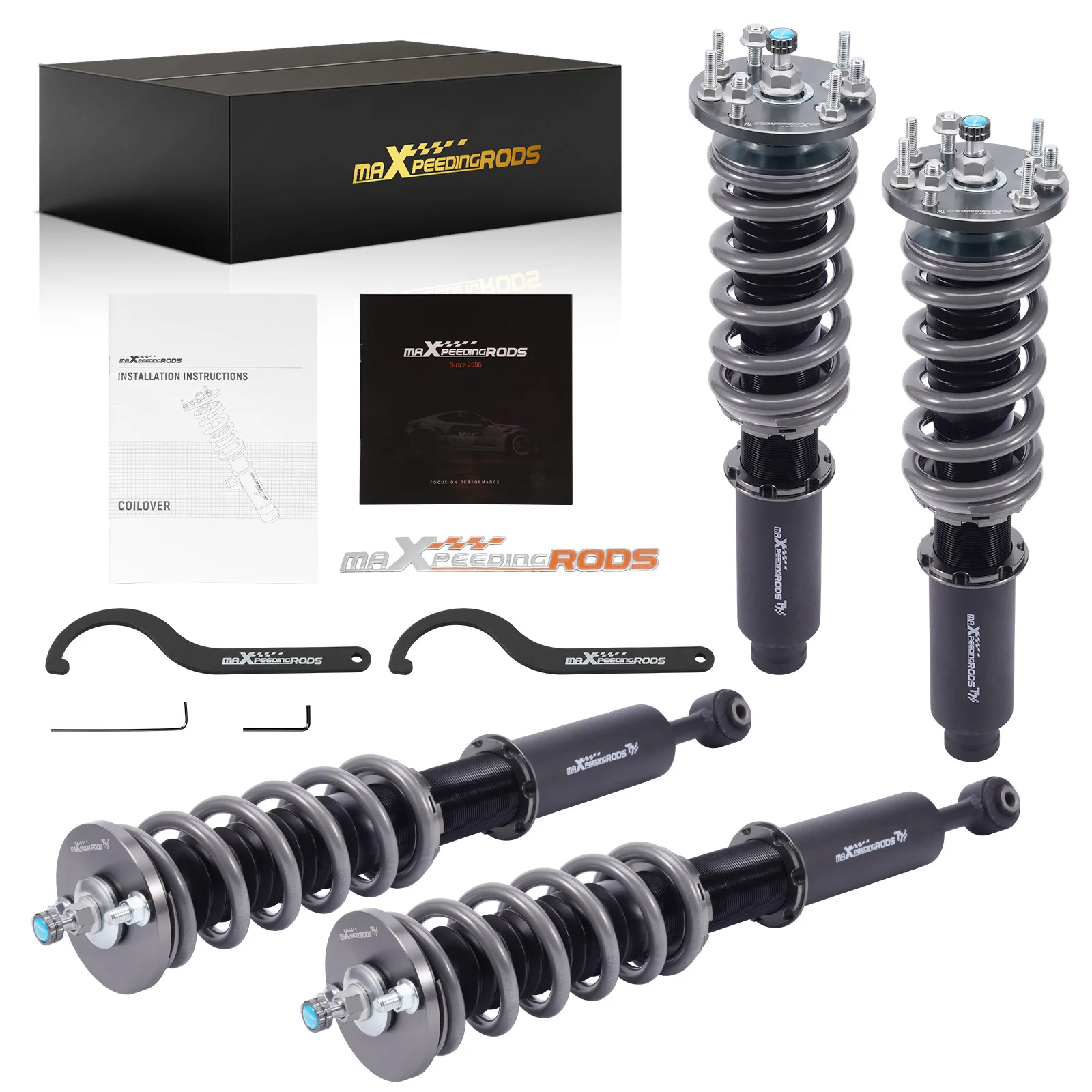 maXpeedingrods Coilover Suspension Kit For Honda Accord VII CM4 CM5 CM6 CM7 CM8 2003-2007 Acura TL Type-S