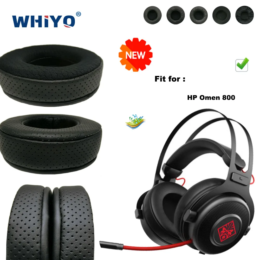 

New upgrade Replacement Ear Pads for HP Omen 800 Headset Parts Leather Cushion Velvet Earmuff Headset Sleeve