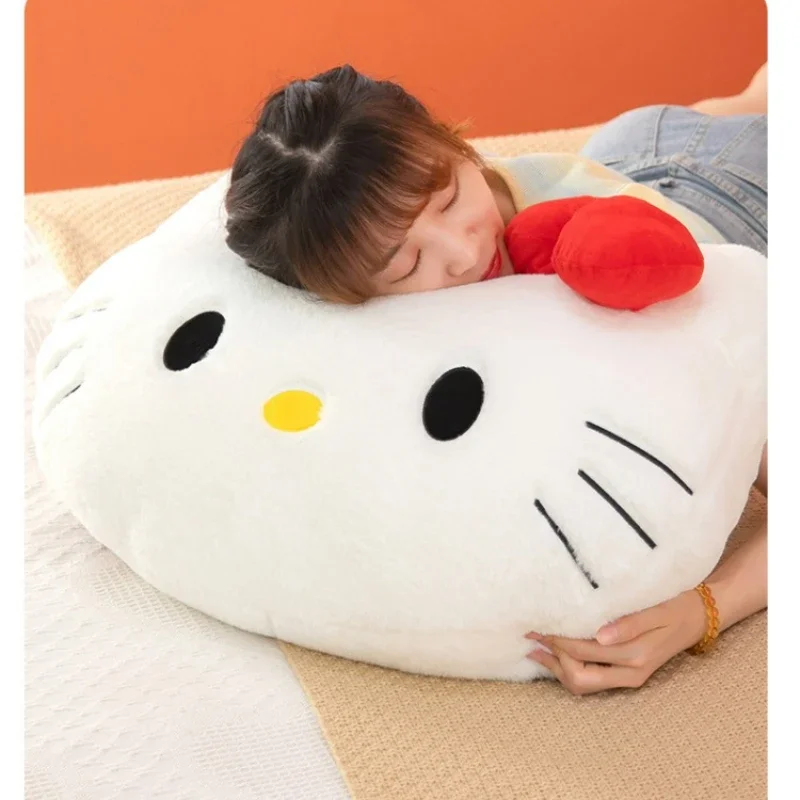 MINISO Sanrio's KT Plush Toy Pillow Doll Bed Ornaments Sofa Decoration To Accompany Children To Sleep Children's Birthday Gifts