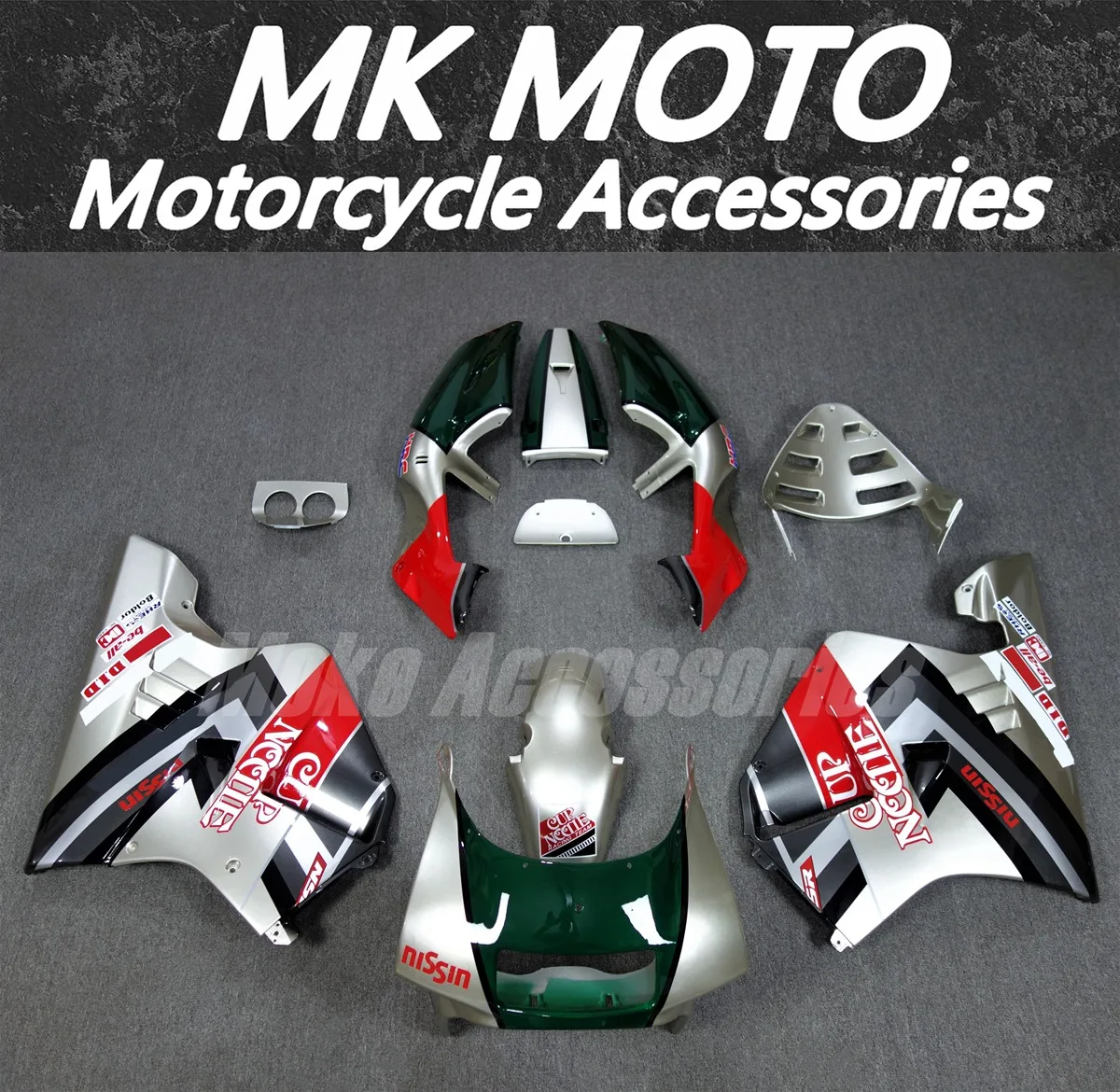 

Moke moto Motorcycle Fairings Kit Fit For NSR250 PGM3 P3 MC21 Bodywork Set High Quality Abs Injection Glod