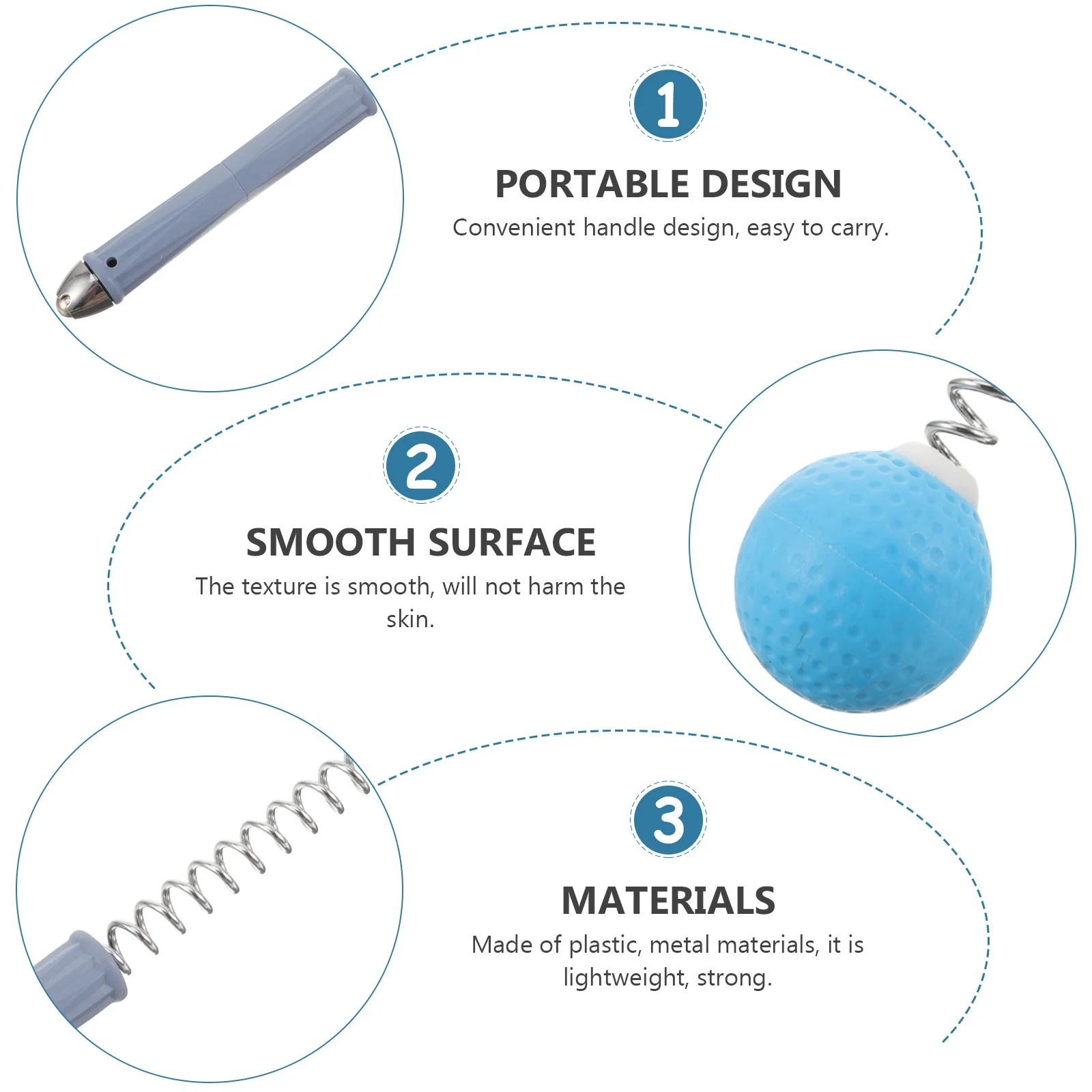 

Handheld Massage Hammer Full Body Portable Massager Knocking Hammer Rolling Pounding Modes for Shoulder Back Home Use Body