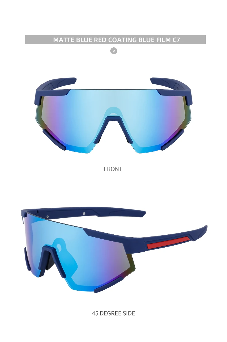Übergroße quadratische Sport-Sonnenbrille für Damen und Herren 2026 – Luxusmarke, einteilige Punk-Sonnenbrille für Damen, Masken-Brille – Detail 21