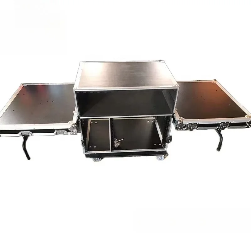 12U portable flight case can be customized for durable dual function