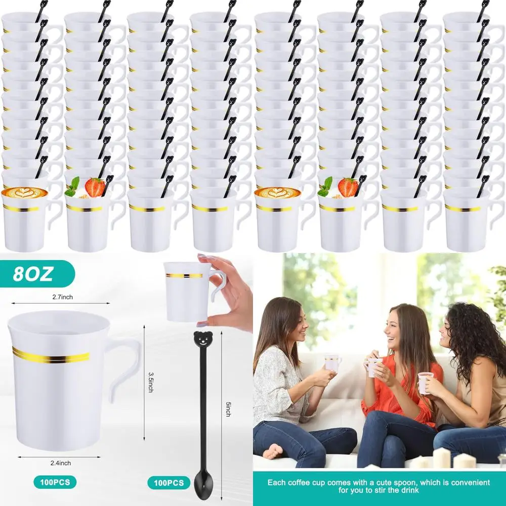 100 Pack Reusable 8… - image