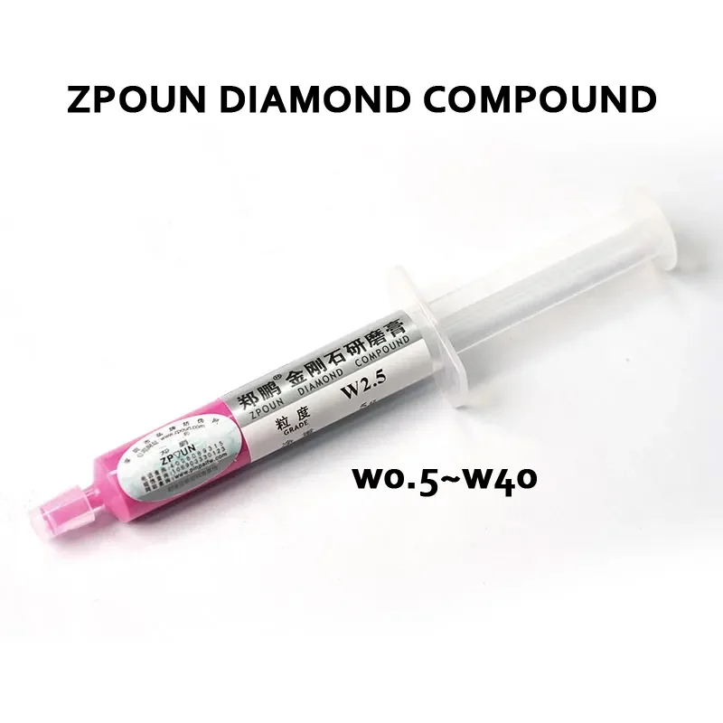 1PCS/3PCS China Zpoun diamond paste 5g diamond compound GritW0.5~W40 Mold Metal Mirror Polishing W0.5-W40 Cream scratch repair