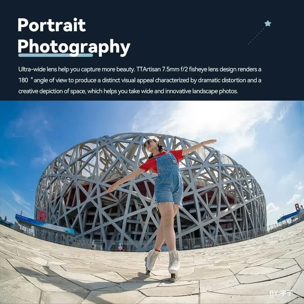 TTAartisan 7.5 مللي متر F2.0 APS-C فتحة كبيرة كاميرات عين السمكة عدسة لسوني E نيكون Z فوجي X M4/3 كانون EOS M L جبل الكاميرا #2