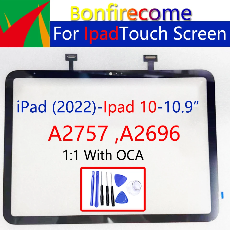

Touch Panel For iPad 10 10.9'' 10th Gen 2022 A2696 A2757 Touch Screen Digitizer Front Glass Replacement Parts