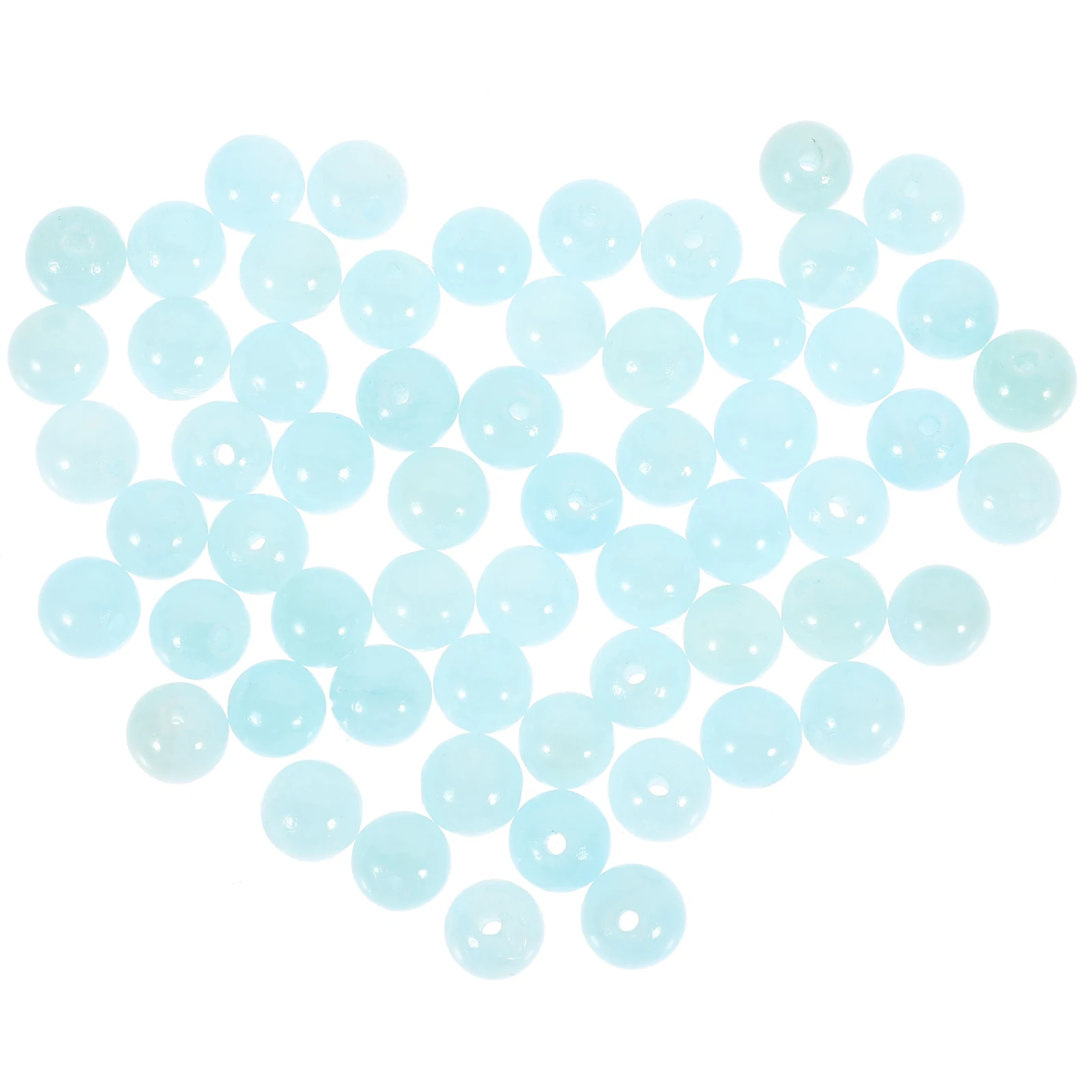

2 Strings 6mm Light Blue Colorful Cloud Jade Beads for DIY Necklace Bracelet Making Crafts Accessories Jewelry Supplies