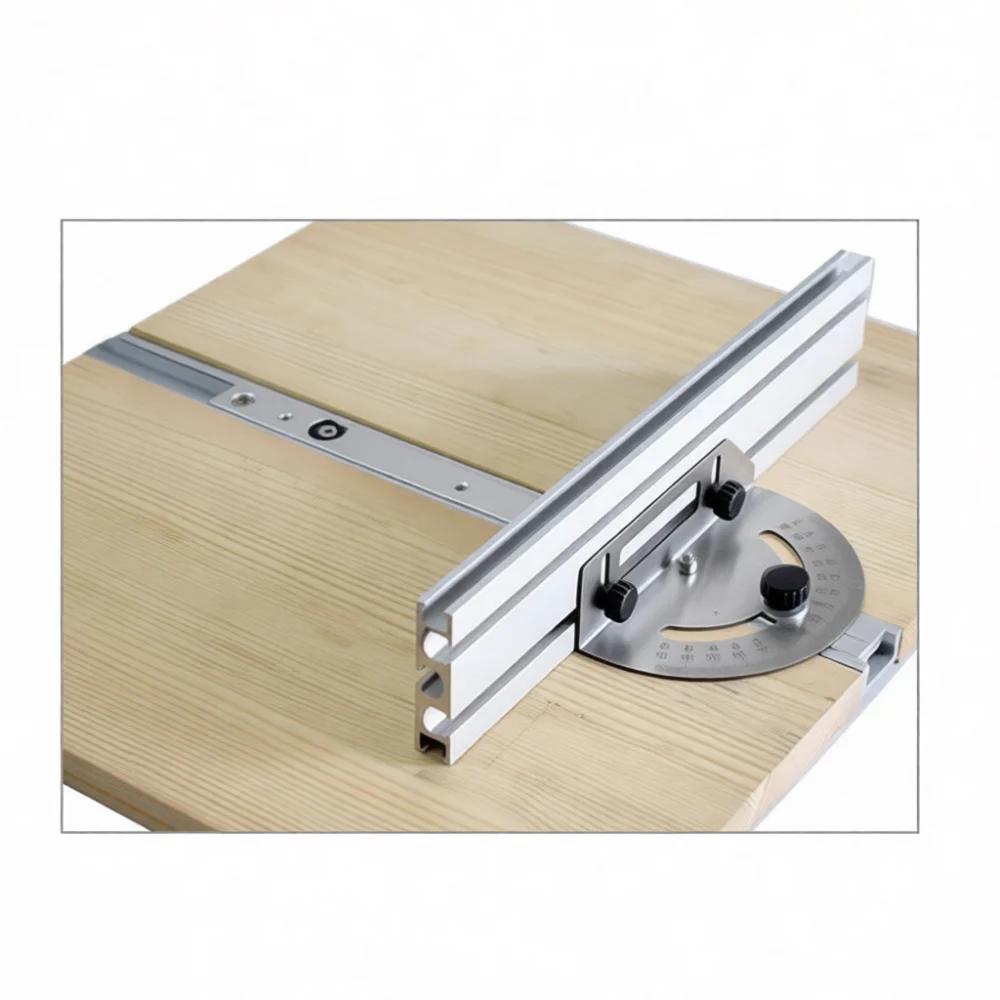 Steel Miter Gauge For Jingwu Woodworking Table Saw Mitre Jig Precision Angle Slider Accessory Electric Saw Guide Tool