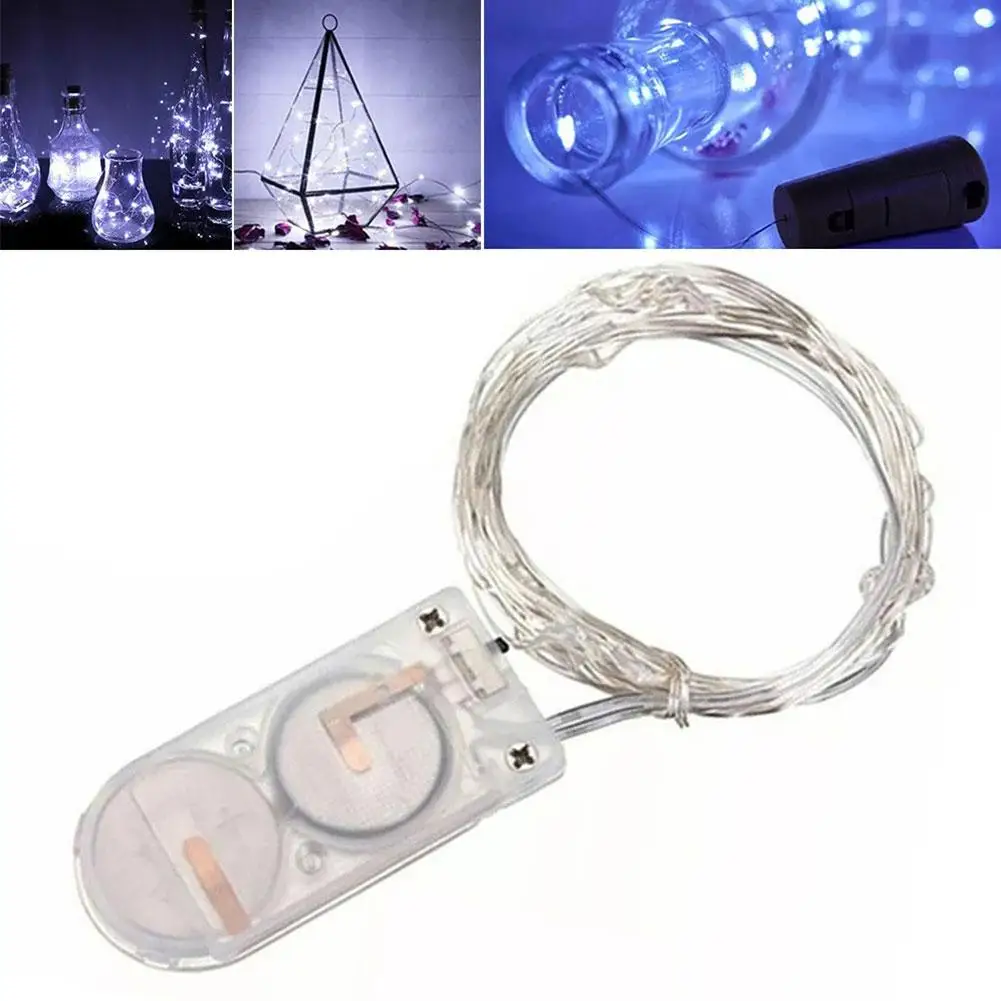 Cadena de luces LED de alambre de cobre, luz de hadas impermeable y a prueba de polvo, decoración romántica para vacaciones, boda, acceso comercial U3R0