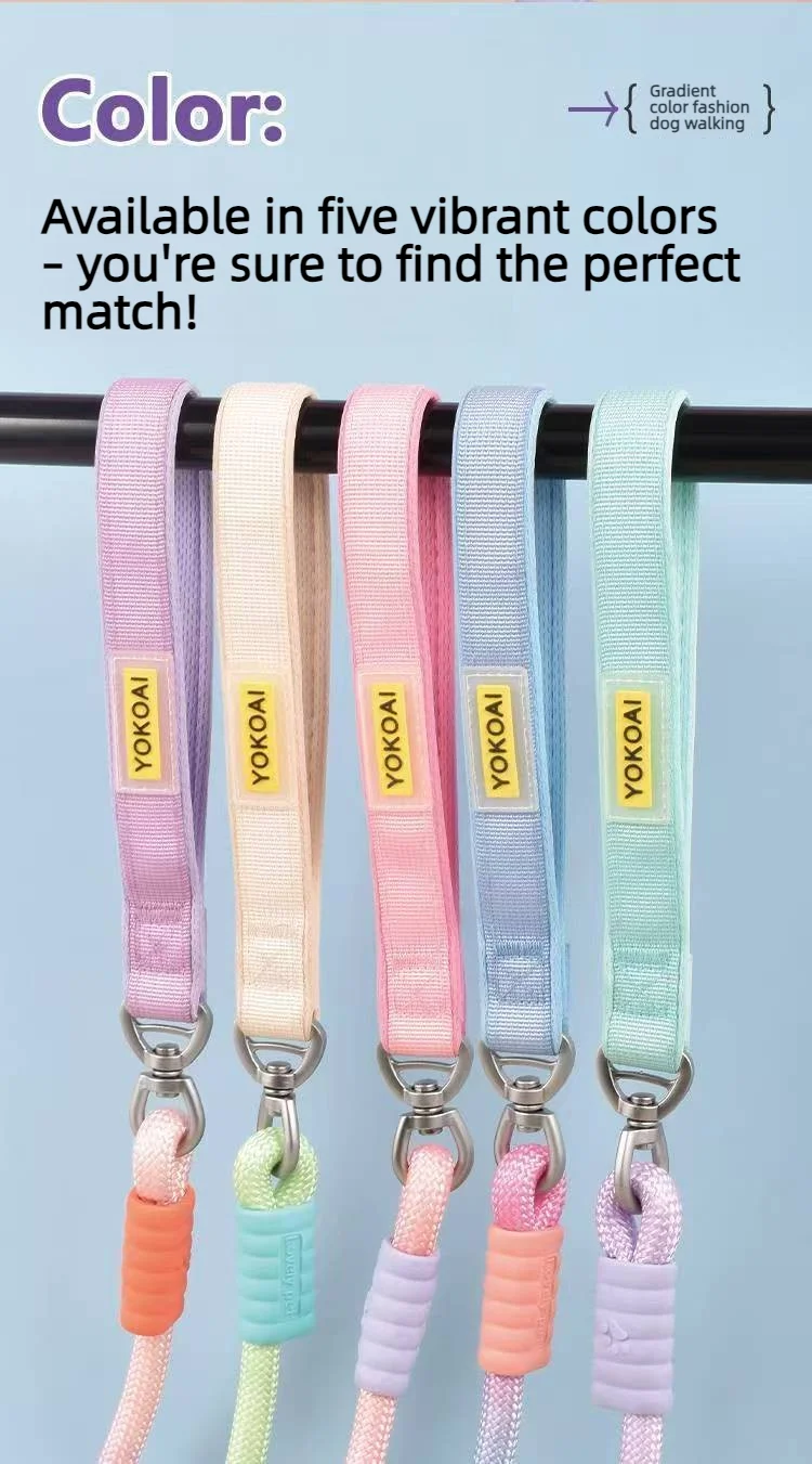 Dog Anti-pull P Rope, Anti-tangling Pet Leash, Anti-pull Dog Leash And Collar For Medium And Large Dogs