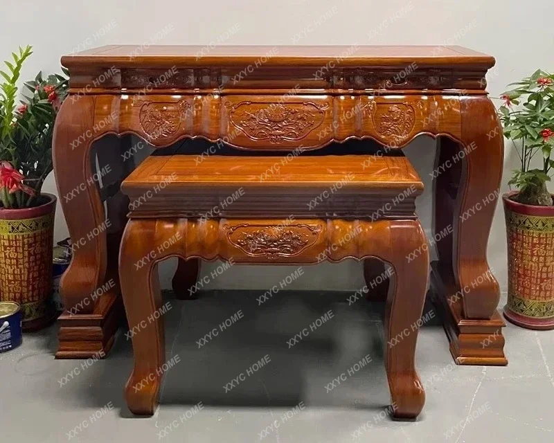 JJC56 Zhongtang Table Incense , Household Table Modern Zhongtang Table Rural Solid Wood