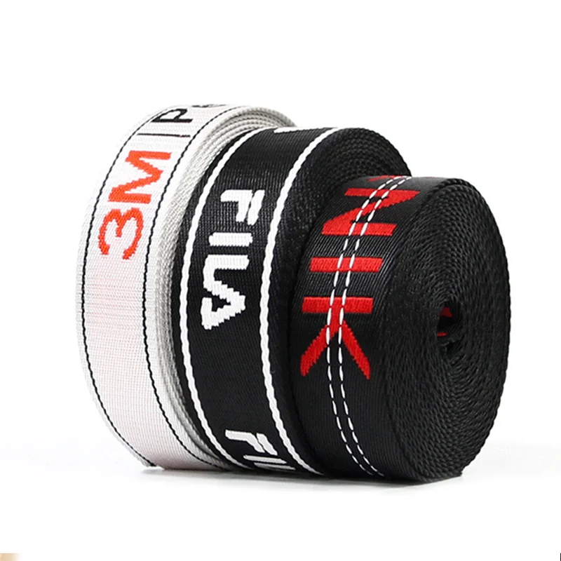 Custom nylon lettering LOGO jacquard case clothing accessories ribbon