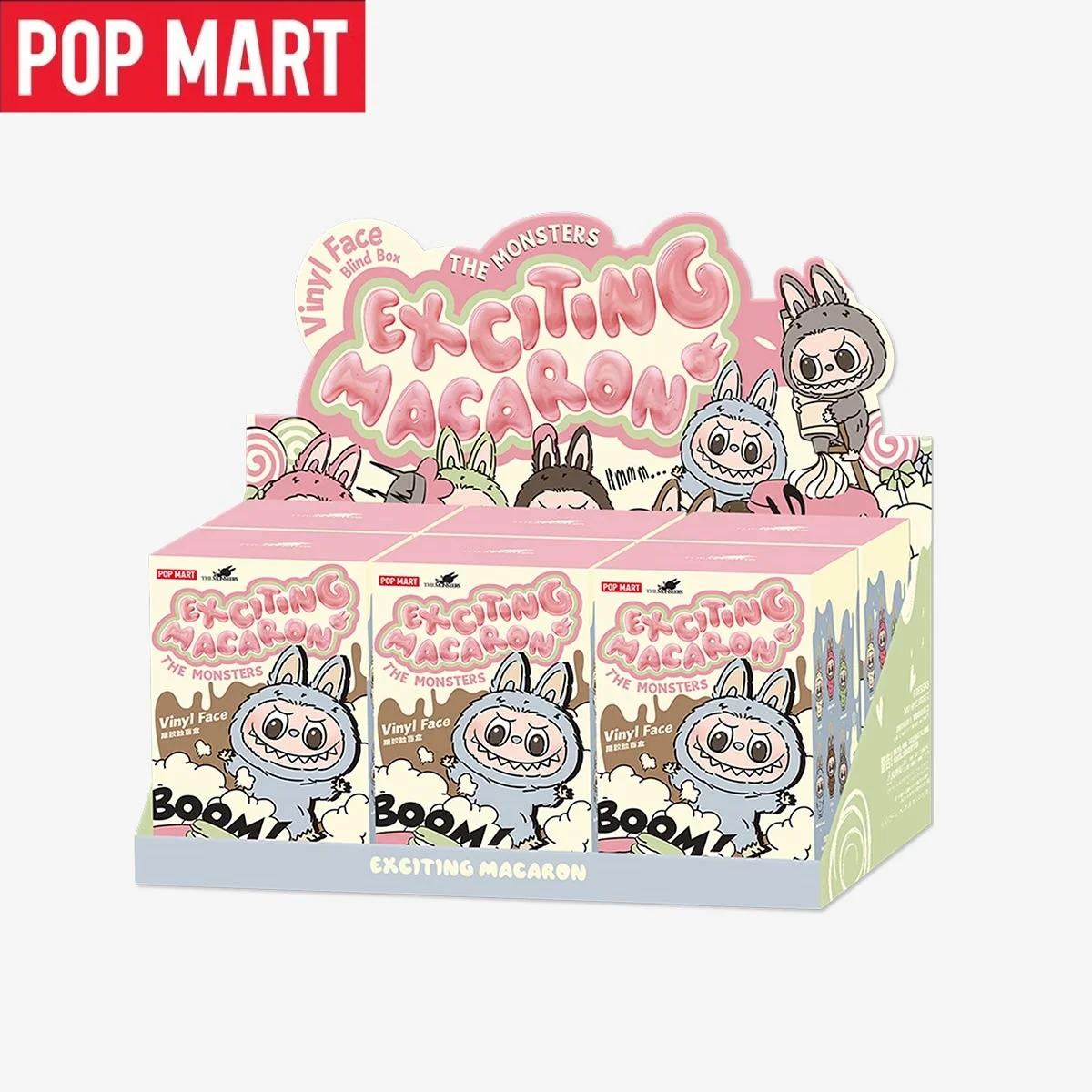 

Labubu Originals Exciting Macaron Vinyl Face Blind Box POP MART Plush Doll Mystery Box Guess Bag Toys Christmas Gifts 6pcs
