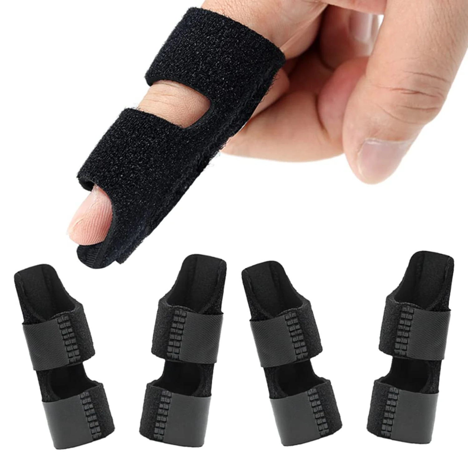 Premium Comfortable Adjustable Finger Splints for Ultimate Pain Relief and Arthritis Protection - Set of 4 with Superior Support