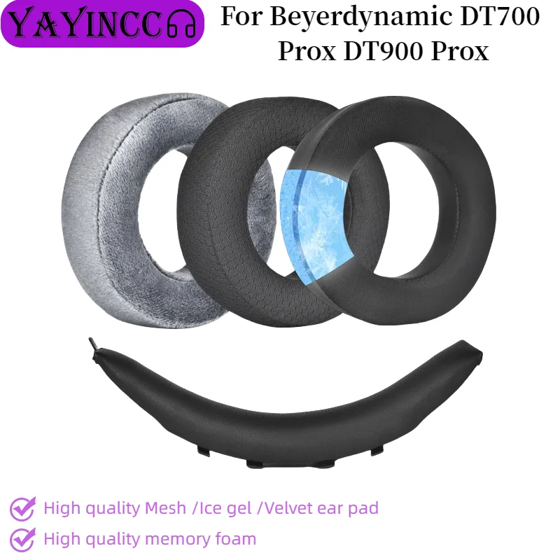 

New Arrivals Protein Leather Earpads Cushions For Beyerdynamic DT700 Prox DT900 Prox Headphones, Replacement Ear Pads Headset