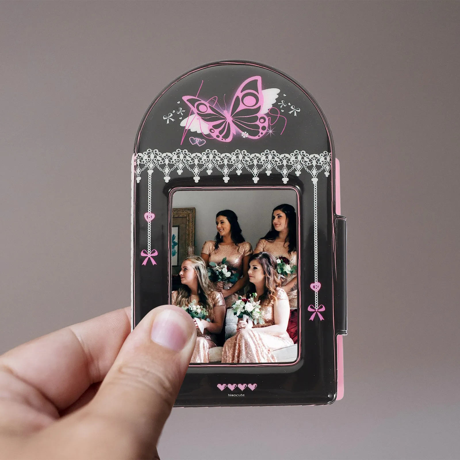 

Mini Photo Album Compact Picture Holder for Photocards DIY Memories Wedding Birthday Keepsake Gift Transparent Insert Safe
