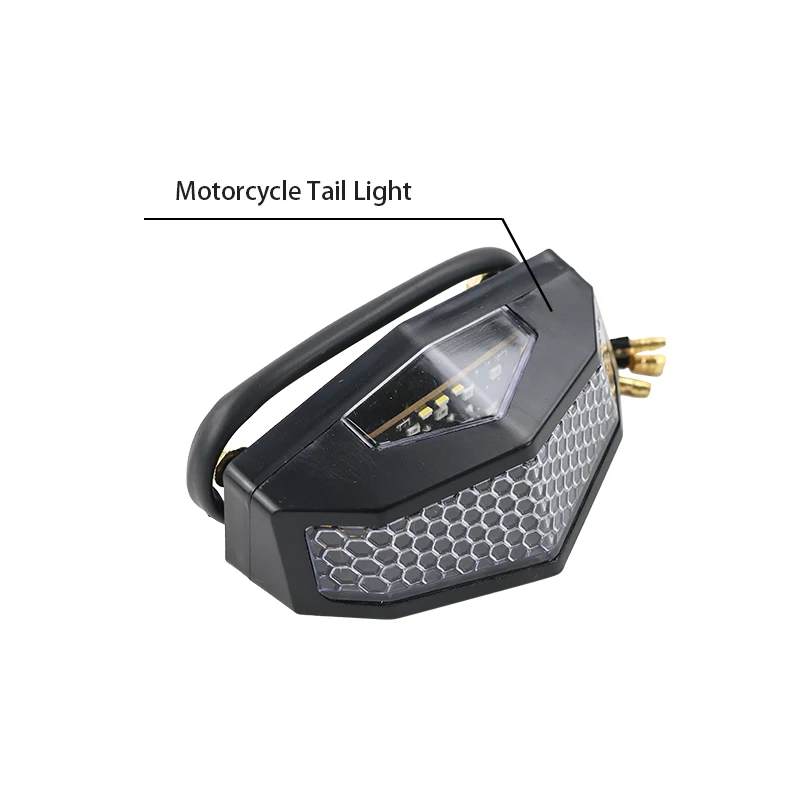 

Motorcycle Pit Dirt Bike Tail Light Rear Fender Lights Stop Brake Rear Taillight 12V Universal for Off-Road Motocross Parts